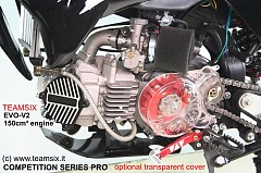 transparent engine cover for 150cc