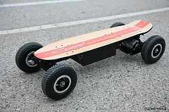 Teamsix Elektro Skateboard - 800Watt - Holz-Board - Fernsteuerung